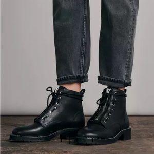 Rag & Bone cannon zip boot in black leather
